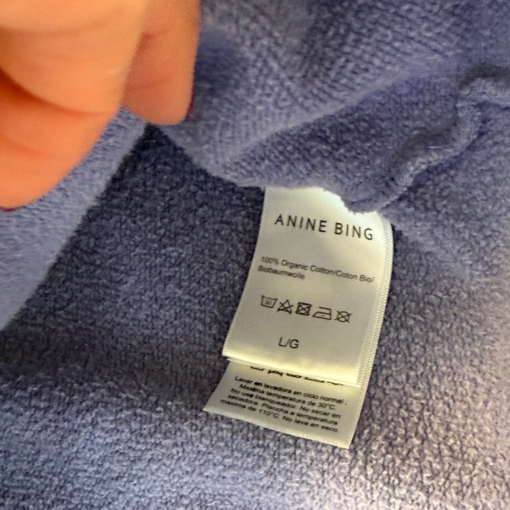 Anine Bing Women's Lavender Crewneck Sweater - Picture 3 of 4